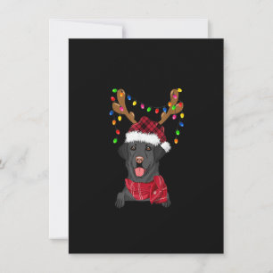 Invitation Chien en pyjama avec lampe de sapin de Noël Labrad