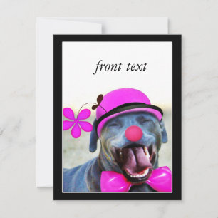 Invitation Chien riant