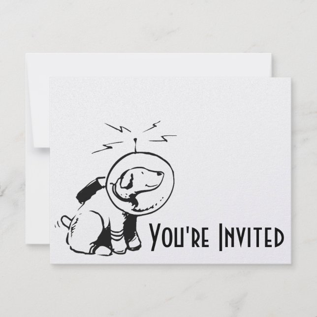 Invitation Chien spatial (Devant)