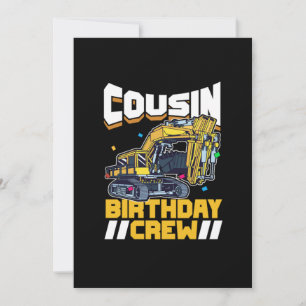Invitation Chiffre de construction de parti Cousin équipage d