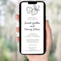 Chiffre de serrure de coeur Whimsical Sketch Digit