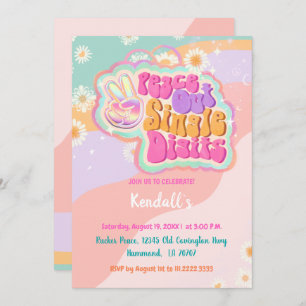 Invitation CHIFFRES UNIQUES super Peace Out 10e