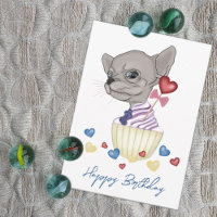 Chihuahua Chiot Joyeux anniversaire