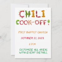 Chili Cook-Out - Chili Competition épicé Red Peppe