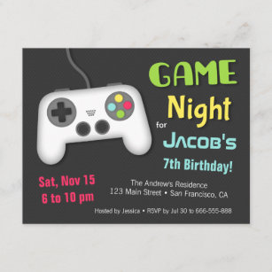 Invitations De Jeu Video Anniversaires Zazzle Ca