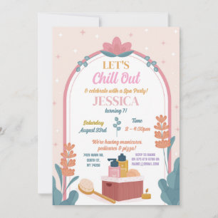 Invitation Chill Out Spa Anniversaire Manucure