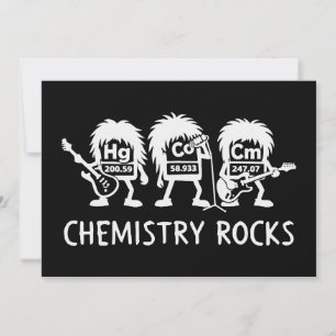 Invitation Chimie Rocks Science Rock Band