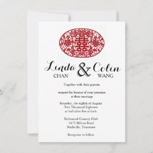 Invitation Chine : Un mariage au bonheur double pour tous