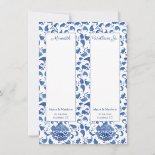 Invitation Chinoiserie Chic Mariage Réserver Marques Place Ca