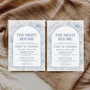 Invitation Chinoiserie Florale La Nuit Avant L'Invitation