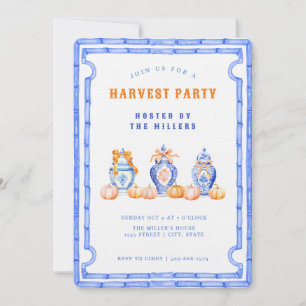 Invitation Chinoiserie Ginger Jar Harvest Party