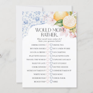 Invitation Chinoiserie Lemon Tea Party Voudrait Maman Plutôt