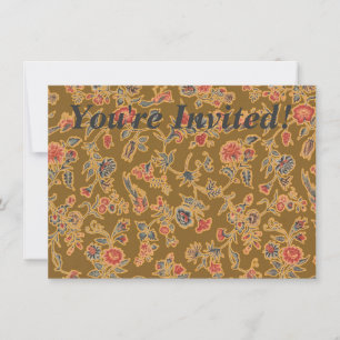 Invitation Chintz Fleur Classique Joli Design Floral Doux