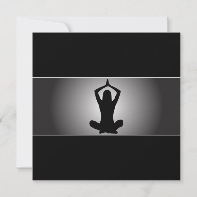 Invitation chique de yoga (Devant)