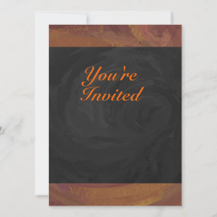 Invitation Chocolat Carmel Swirl