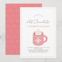 Chocolat chaud/Fête de Noël Rose Mug