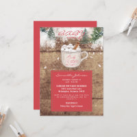 Chocolat chaud Rustique bébé Il fait froid douche