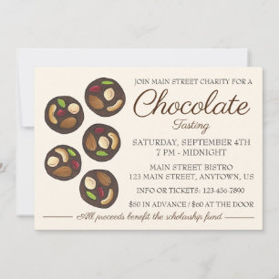 Invitation Chocolat Dégustation Mendiants Chocolatemaking Eve