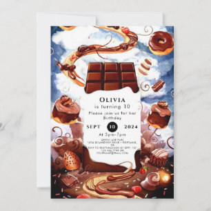 Invitation Chocolat Personnalisé Magique Anniversaire