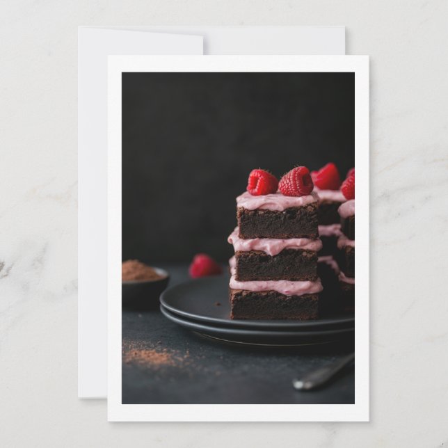 Invitation chocolate cake (Devant)