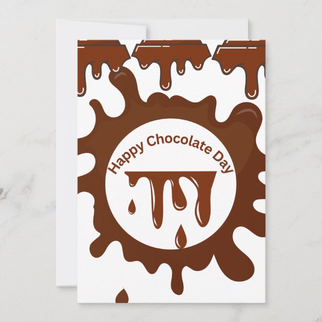 Invitation Chocolate day premium customized design (Devant)