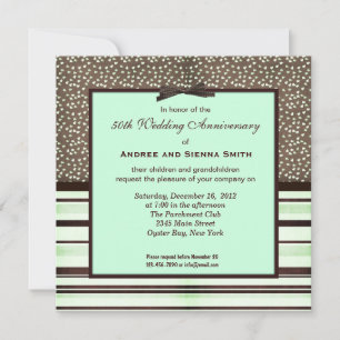 Invitation ChocoMint 50e anniversaire de mariage