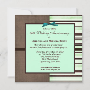 Invitation ChocoMint 50e anniversaire de mariage