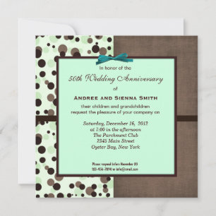 Invitation ChocoMint 50e anniversaire de mariage