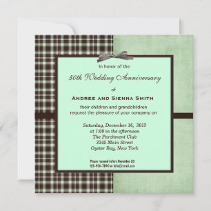 Invitation ChocoMint 50e anniversaire de mariage