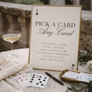 Invitation Choisissez une carte, n'importe quelle carte, pann