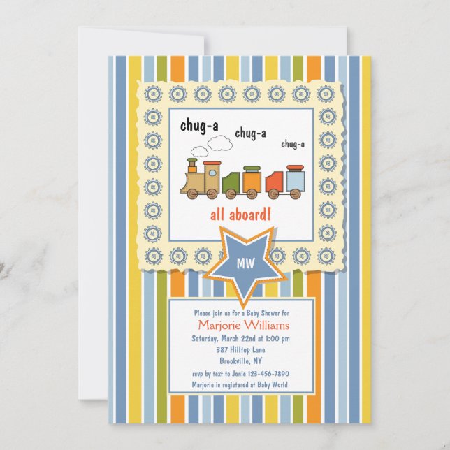 Invitation Choo Choo (Devant)