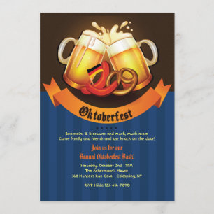 Invitation Chopes de Bière Oktoberfest