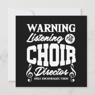 Invitation Chorale Chorus Choral Music Singer Cadeau