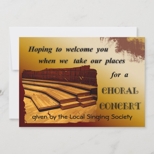 Invitation chorale de concert (Devant)