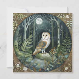 Invitation Chouette des bois
