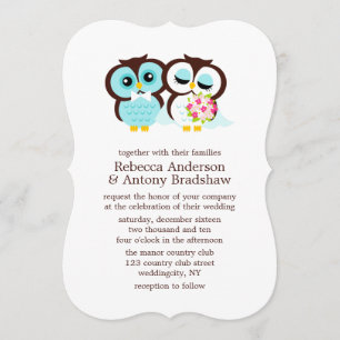 Invitation Chouettes mariages