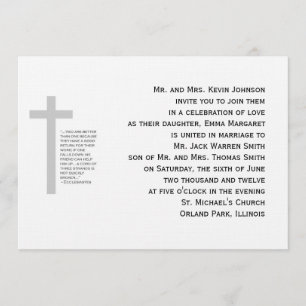 Invitation chrétienne de brins de la corde trois