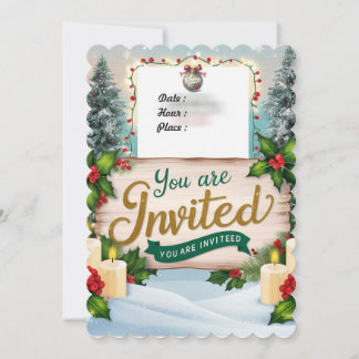 Invitation chrismas you'are invited