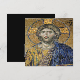 Invitation Christ Pantocrator Mosaïque Iconique Religieux Rom