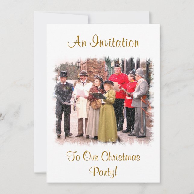 INVITATION CHRISTMAS CAROL CHANTEURS VICTORIENS (Devant)