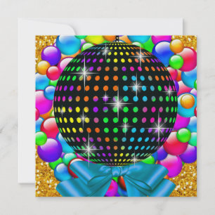 Invitation Christmas Disco Party - SRF