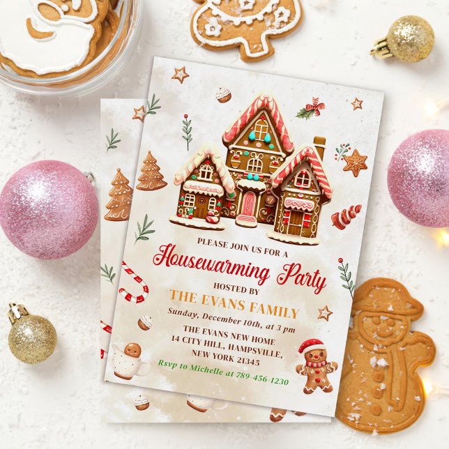 Invitation Christmas Housewarming Party Winter (Créateur téléchargé)
