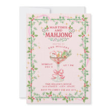 Christmas Martinis and Mahjong Party