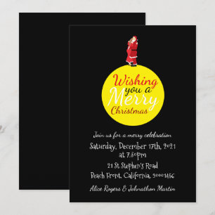 Invitation Christmas Moon Vous Souhaite Une Jolie Invit Noël