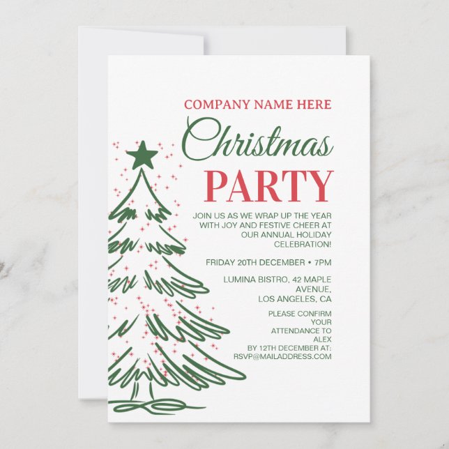 Invitation  Christmas Party  (Devant)
