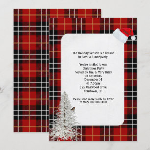 Invitation Christmas Party écossais écossais écossais