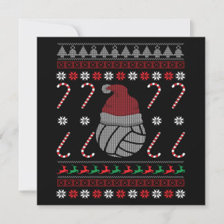 Invitation Christmas Volleyball Funny Sport Lover Xmas Gift