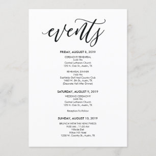 Invitation Chronologie parfaite de mariage/carte itinéraire