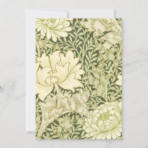Invitation Chrysanthemum William Morris
