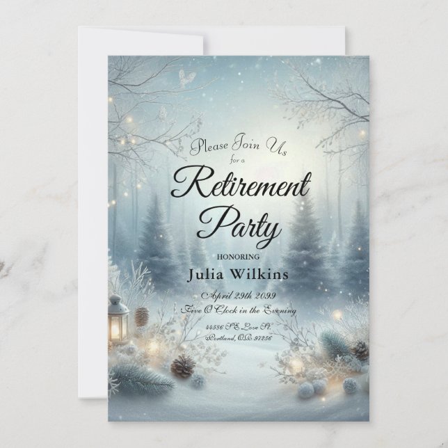 Invitation Chuchotements d'un Solstice d'Hiver (Devant)